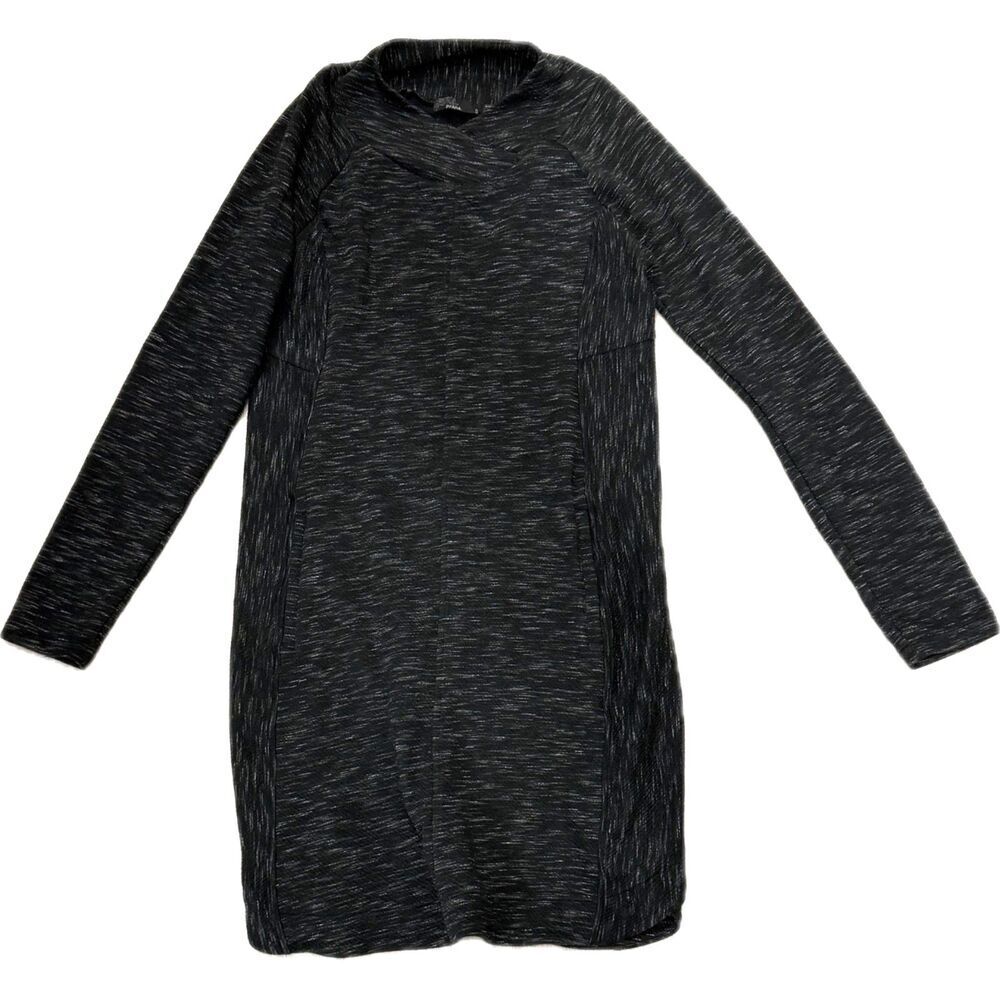 prAna Charcoal Long Sleeve Cowl Neck Dress – Size S